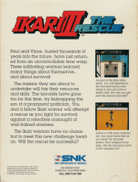 Ikari Warriors Commodore 64 box art